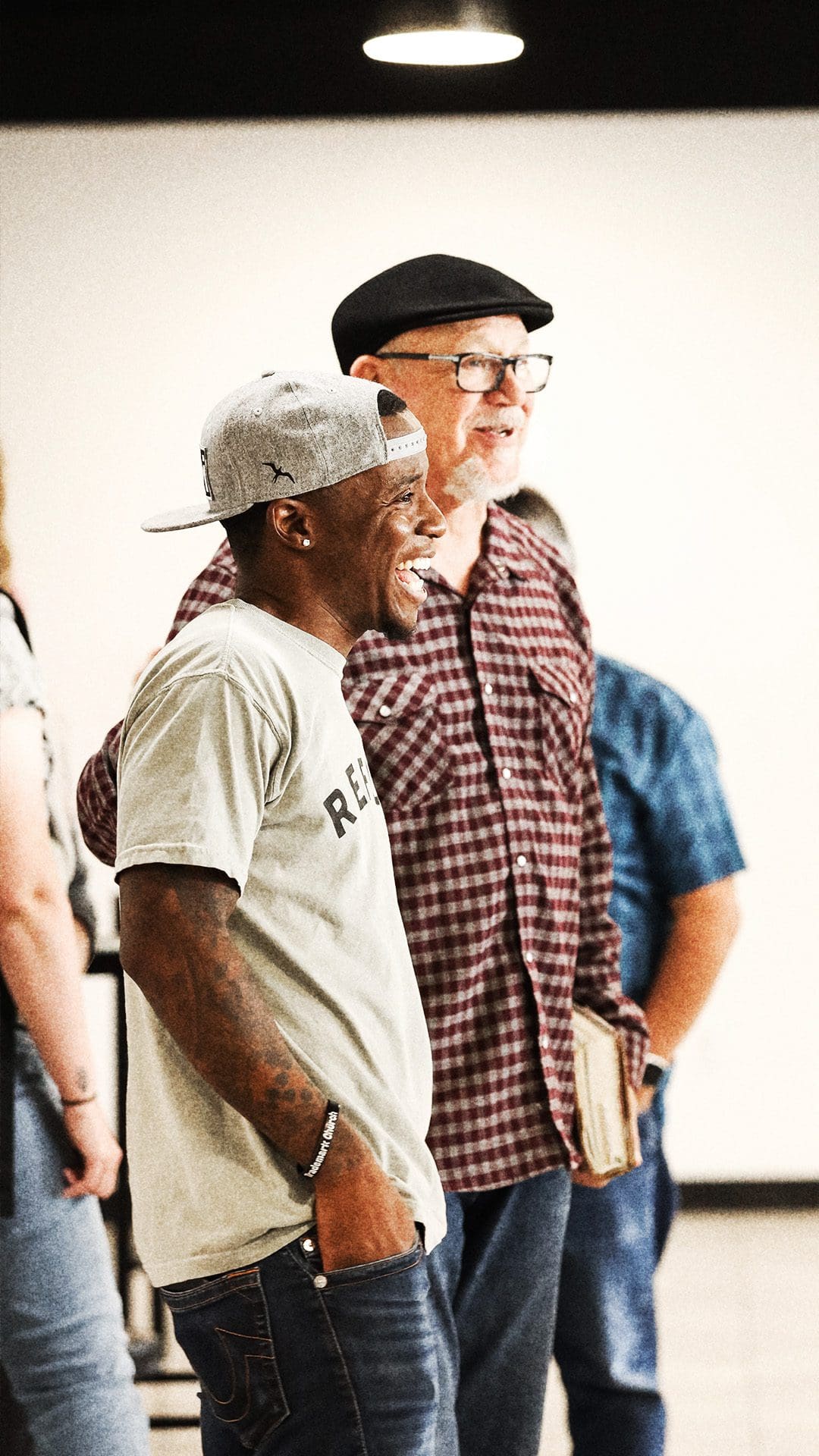 Community man’s Smiling Community man’s Smiling